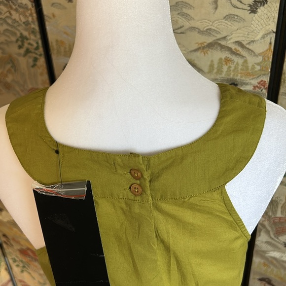 PRESS WOMENS SLEEVELESS EMBROIDERED HEM, TANK TOP PERIDOT GREEN SIZE SP - Picture 8 of 15